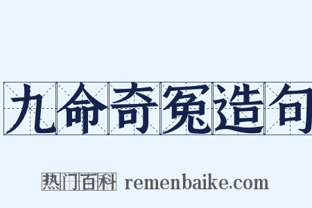 九命奇冤造句是什么意思的图片